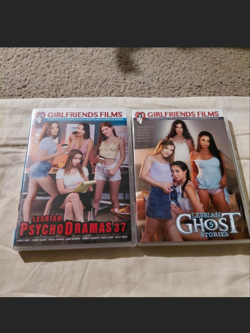 lesbian ghost stories #5 + lesbian psycho dramas #37 Erotic Dvd Lot